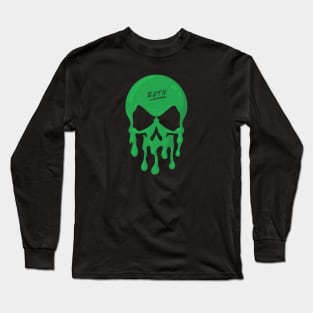 ROTN drippy skull - green Long Sleeve T-Shirt